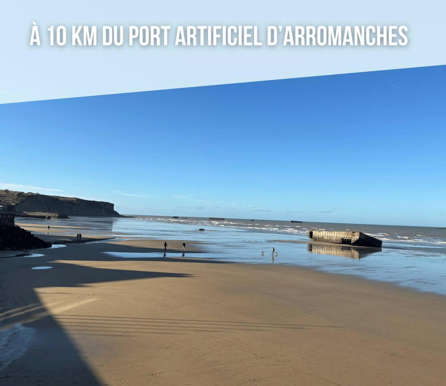 Les Remparts Apt Spacieux 1 Er Etage Renove Joliment Decore Bien Equipe Plein Centre Bayeux Proche Plages Du Debarquement Parking Gratuit A Proximite Exterior photo